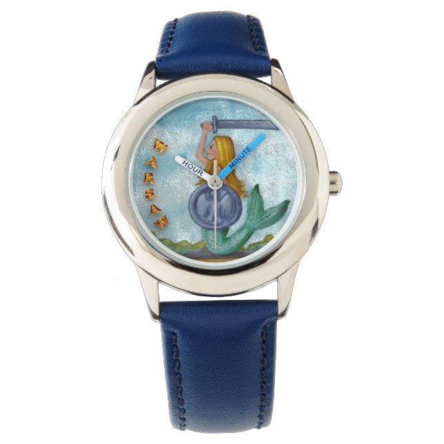 Warschau Mermaid - Watch Armbanduhr (Vorderseite)