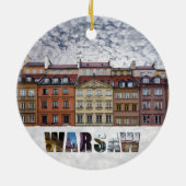 Warschau Polen Altstadt Fotos Reisen Weihnachten Keramik Ornament (Hinten)
