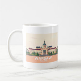 Warschau Polen Das Königliche Schloss Pastel Kaffeetasse