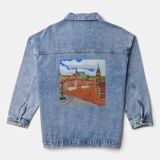 Warschau, Polen Denim Jacket Jeansjacke (Rückseite)