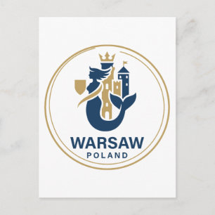 Warschau Polen Europa Postkarte