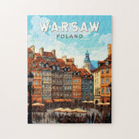 Warschau Polen Kunst Vintag