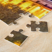 Warschau Polen Nacht Skyline Warschau Spion Puzzle (Seite)