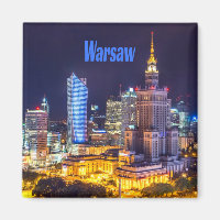 Warschau Polen Night Skyline Warsaw Spire