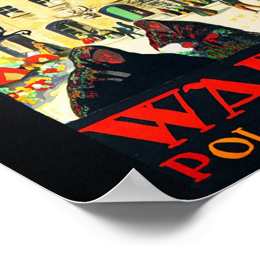 Warschau - Polen Poster (Ecke)