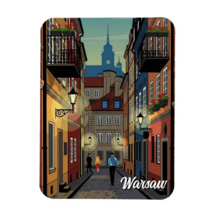 Warschau Polen Reise Magnet