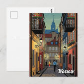 Warschau Polen Reise Postkarte (Vorne/Hinten)
