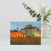 Warschau Polen Stadtmauern Postkarte (Stehend Vorderseite)