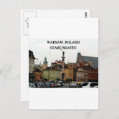 WARSCHAU POLEN STARE MIASTO OLD TOWN POSTKARTE (Vorne/Hinten)