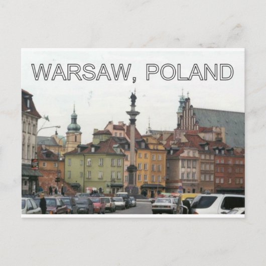 WARSCHAU POLEN STARE MIASTO OLD TOWN v.2 Postkarte (Vorderseite)