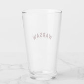 Warschau, Polen Vintag Arch Glas (Rückseite)