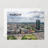 WARSCHAU POSTKARTE (Vorne/Hinten)