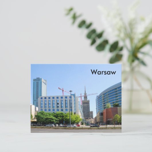 Warschau Postkarte (Stehend Vorderseite)