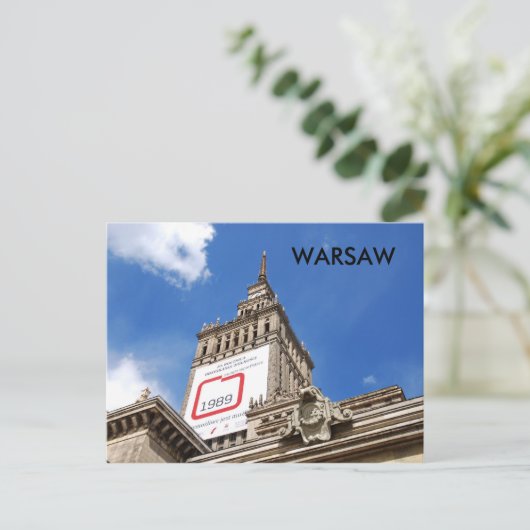 Warschau Postkarte (Stehend Vorderseite)
