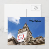 Warschau Postkarte (Vorne/Hinten)