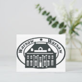 Warschau Postkarte (Stehend Vorderseite)