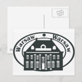 Warschau Postkarte (Vorne/Hinten)