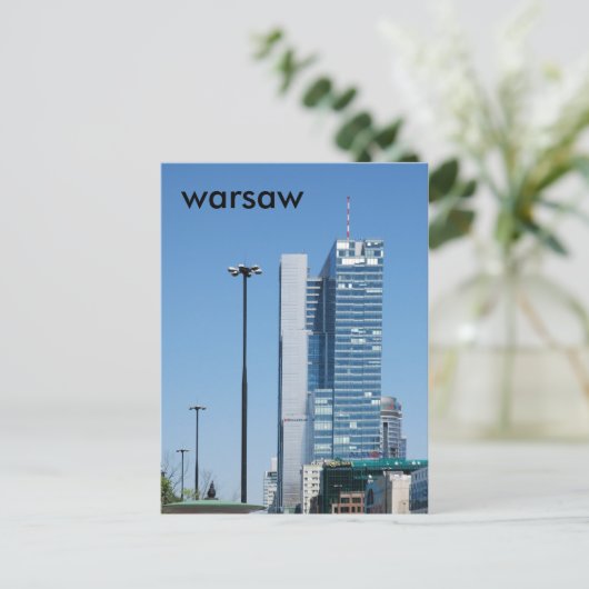 Warschau Postkarte (Stehend Vorderseite)