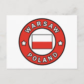 Warschau Postkarte (Vorderseite)