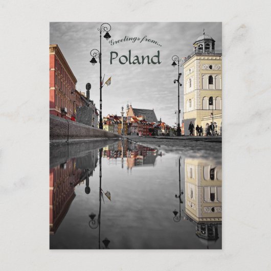 Warschau Postkarte (Vorderseite)