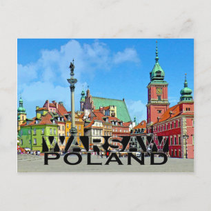 Warschau Postkarte