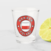Warschau Schnapsglas (Vorderseite)