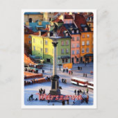 Warschau - Sigismund-Säule - Polen - Postkarte (Vorderseite)
