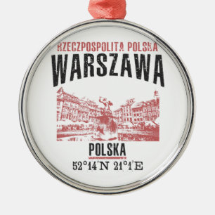 Warschau Silbernes Ornament