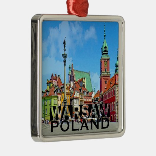 Warschau Silbernes Ornament (Rechts)