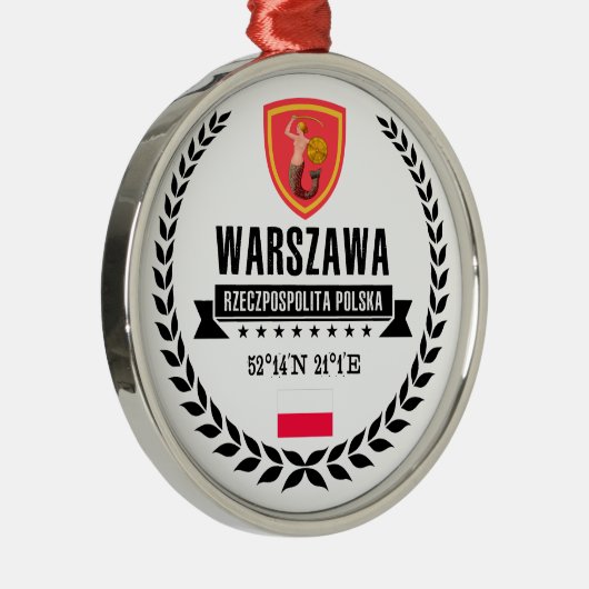 Warschau Silbernes Ornament (Rechts)