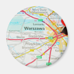 Warschau, Warschau in Polen Magnet