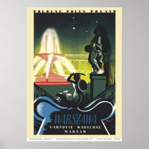 Warschau (Warschau) Polen - Sachsen-Palastgarten Poster