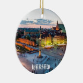 Warschau-Weihnachtsverzierung Keramikornament (Rechts)