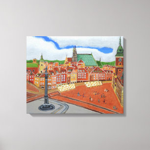 Warschauer Altstadt Canvas Print Leinwanddruck