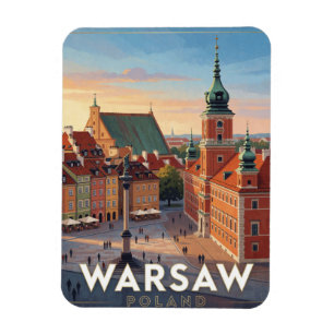 Warschauer Altstadt Königsschloss Polen Magnet