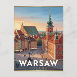 Warschauer Altstadt Königsschloss Polen   Postkarte