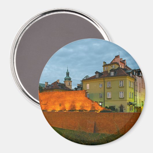 Warschauer Altstadt Polen Magnet (Vorderseite/Rückseite)