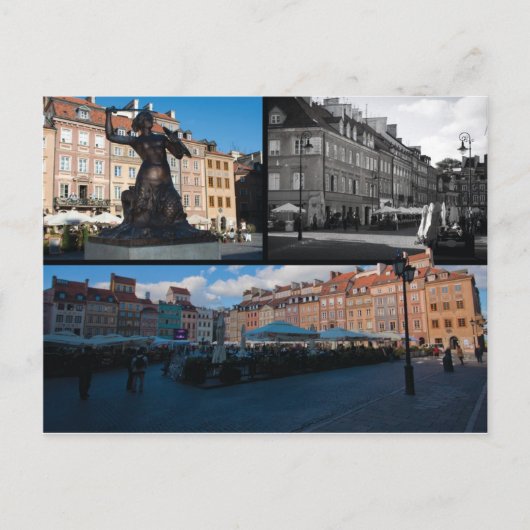 Warschauer Altstadt Postkarte (Vorderseite)