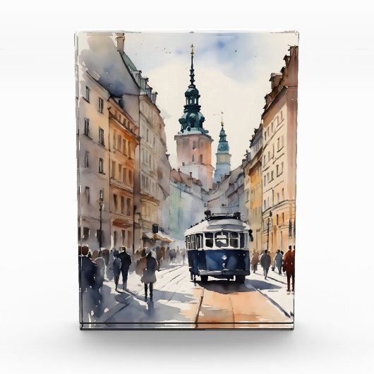 Warschauer Aquarellkunst Fotoblock (Vorderseite)
