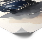 Warschauer Aquarellkunst Poster (Ecke)