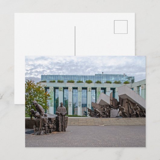 Warschauer Aufstand Postkarte (Vorne/Hinten)