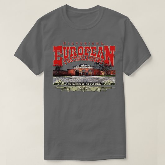 Warschauer Burg Polen T-Shirt (Design vorne)