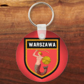 Warschauer Flagge Schlüsselanhänger (Vorderseite)