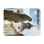 Warschauer Kirche und Statue, Polen Magnet (Horizontal)