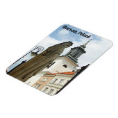 Warschauer Kirche und Statue, Polen Magnet (Linke Seite)
