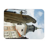Warschauer Kirche und Statue, Polen Magnet (Horizontal)