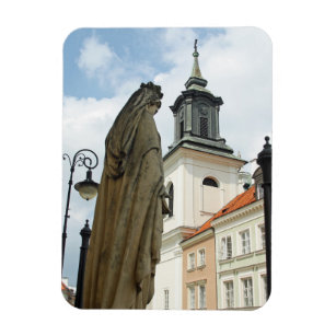 Warschauer Kirche und Statue, Polen Magnet