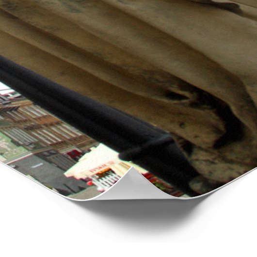 Warschauer Kirche und Statue, Polen Poster (Ecke)