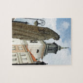 Warschauer Kirche und Statue, Polen Puzzle (Horizontal)