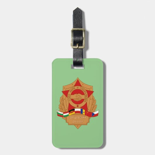 Warschauer Pakt, UdSSR, Sozialistischer Osteuropäi Gepäckanhänger (Vorderseite vertikal)